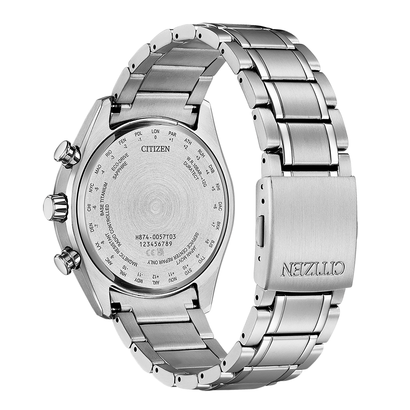 Citizen Herrenarmbanduhr Tsuki-yomi BY1010-81L Funk Solar Mondphase