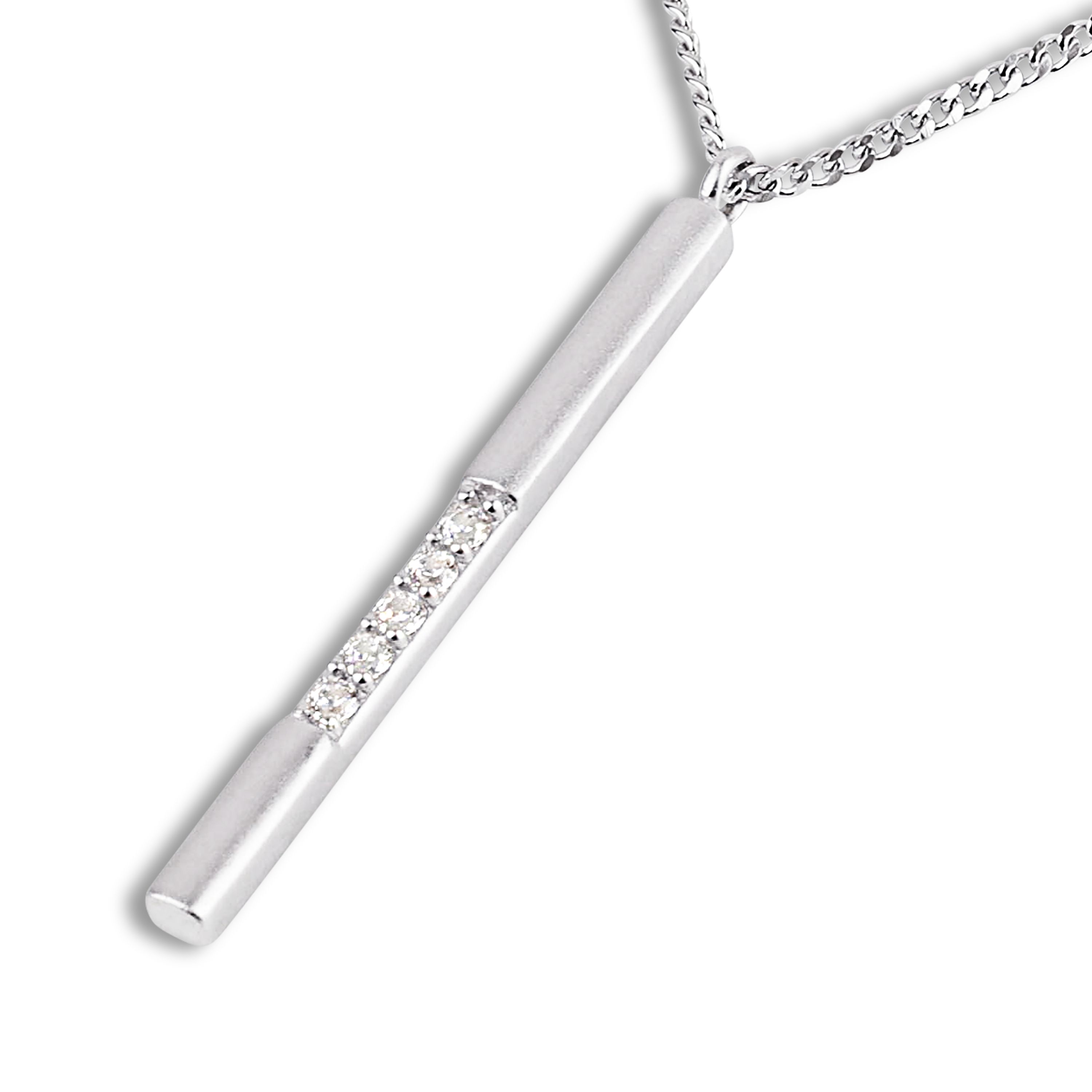 Tom Tailor Damen Halskette 2101269 mit Anhänger Silber 925 synth. Zirkonia