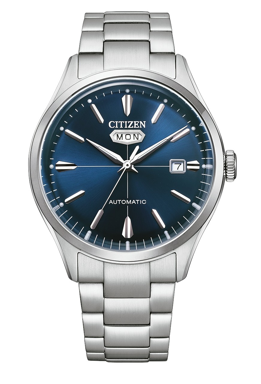 Citizen Herren Armbanduhr NH8391-51LC Automatic Edelstahl blau