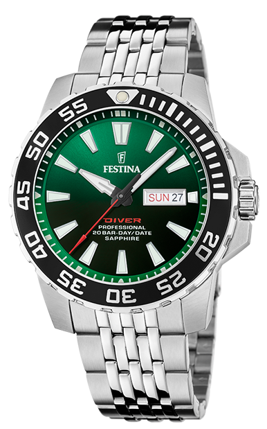 Festina Herren Armbanduhr The Originals F20661/2 Edelstahl