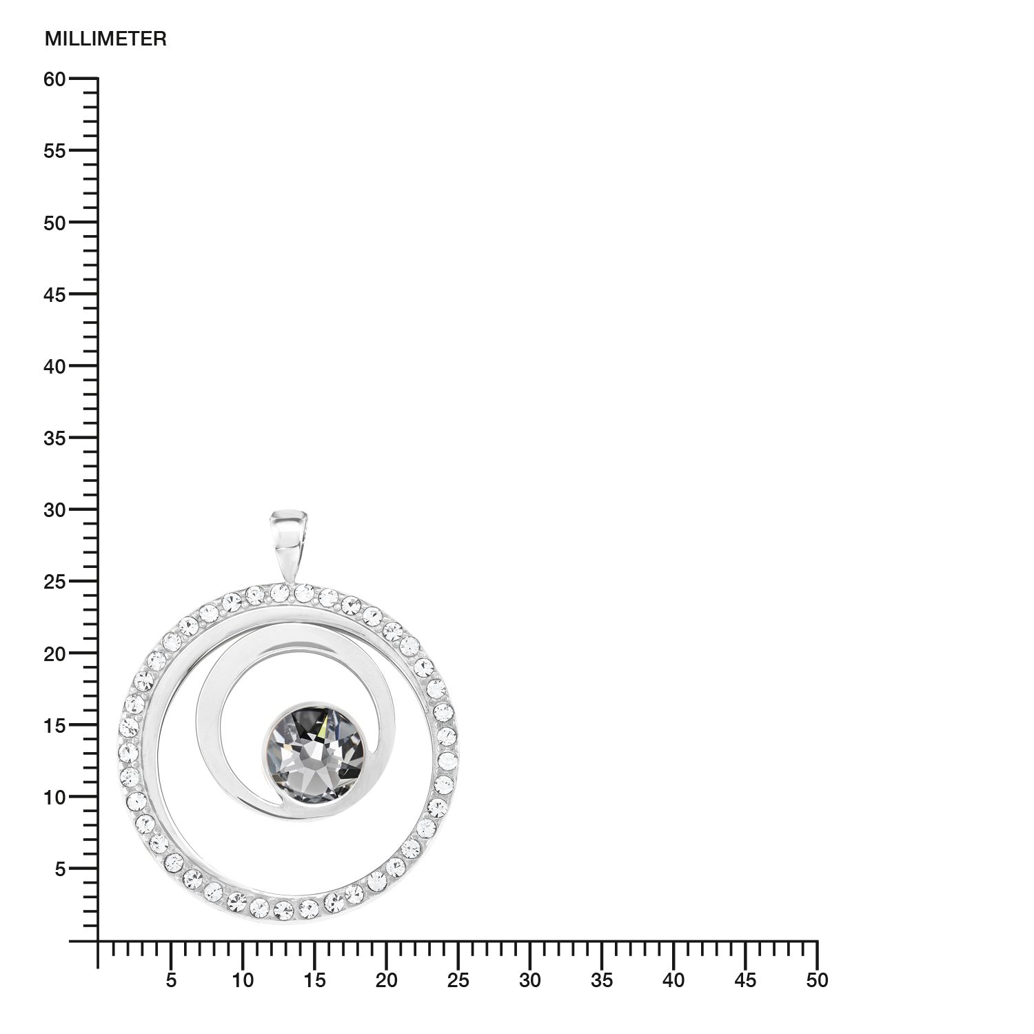 s.Oliver Damen Halskette 2015126 Edelstahl Crystals