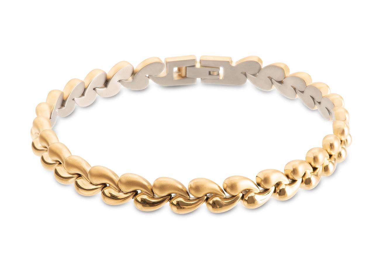 Boccia Damen Armband 03056-03 Titan goldplattiert