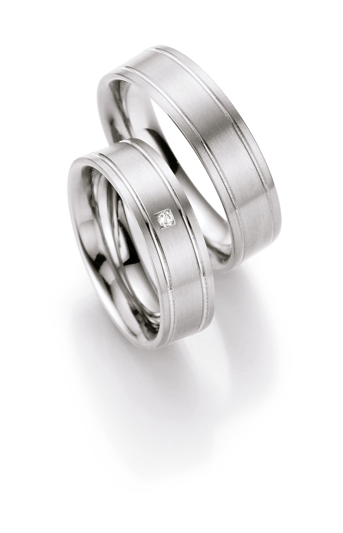 Eheringe Trauringe White Style Titan Brillant 77-07160 / 77-07160