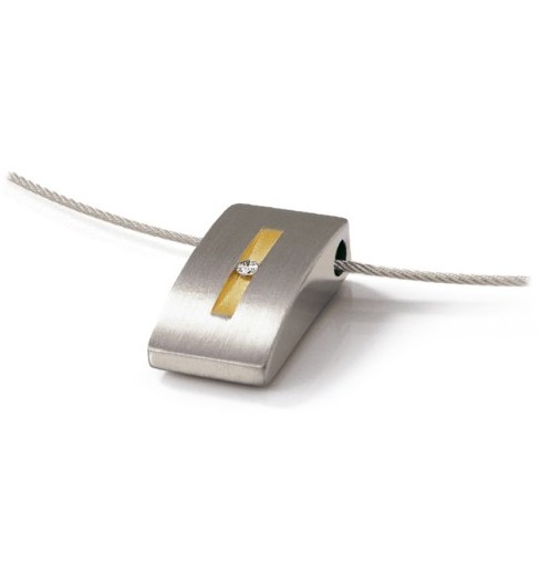 Boccia Damen Anhänger 0718-01 Titan bicolor Brillant