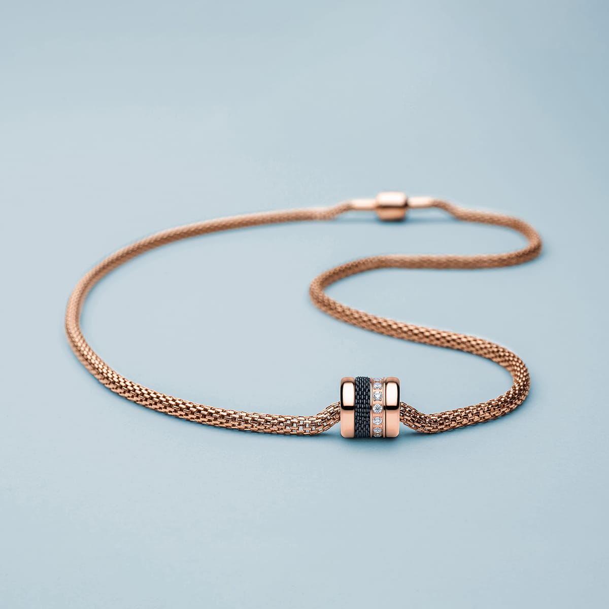 Bering Charm Friends4Ever-4 Edelstahl roségold IP Zirkonia ARCTIC SYMPHONY COLLECTION
