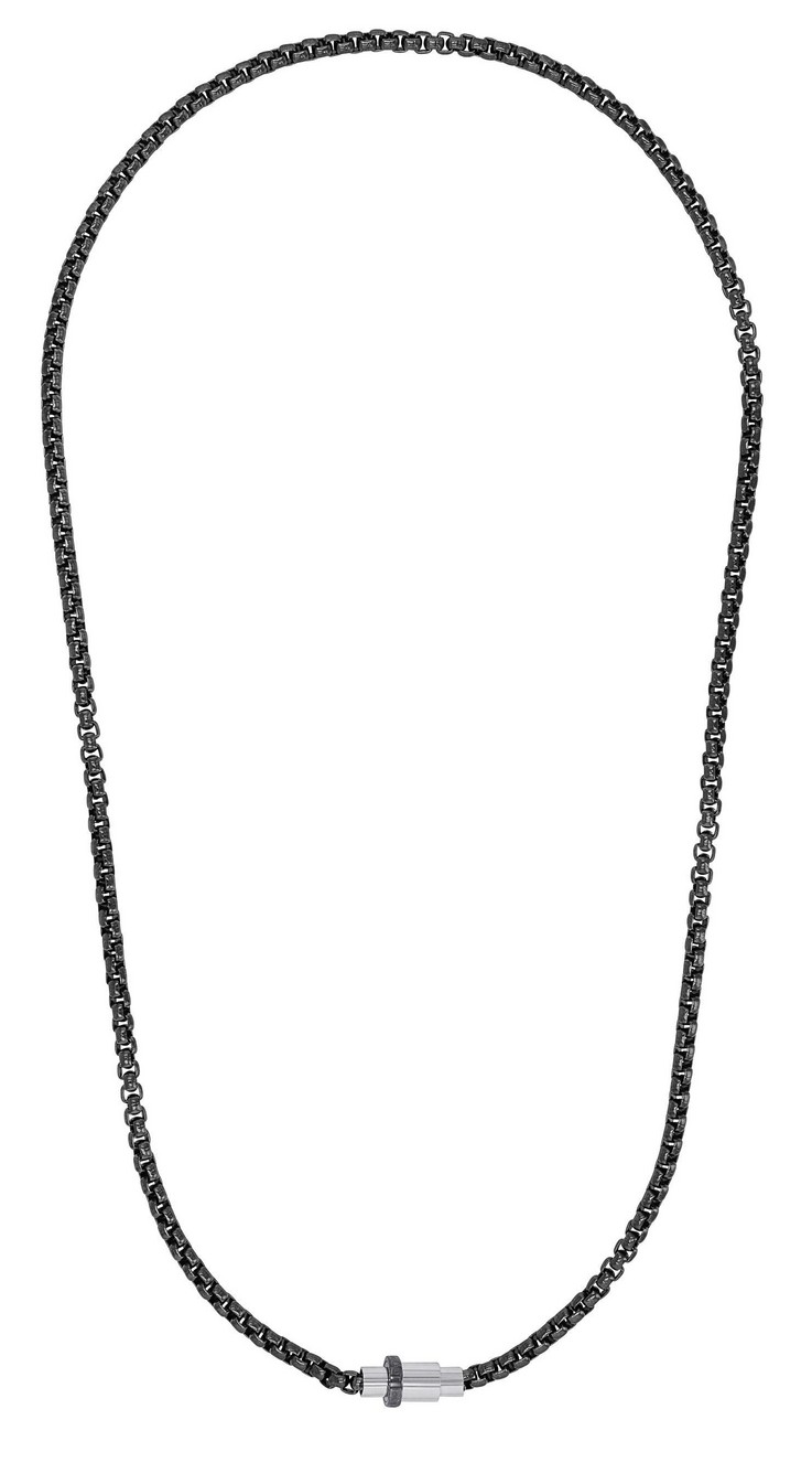 Joop! Herren Halskette 2040564 Edelstahl IP Gun