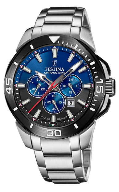 Festina Herren Armbanduhr Chrono Bike F20641/C Edelstahl