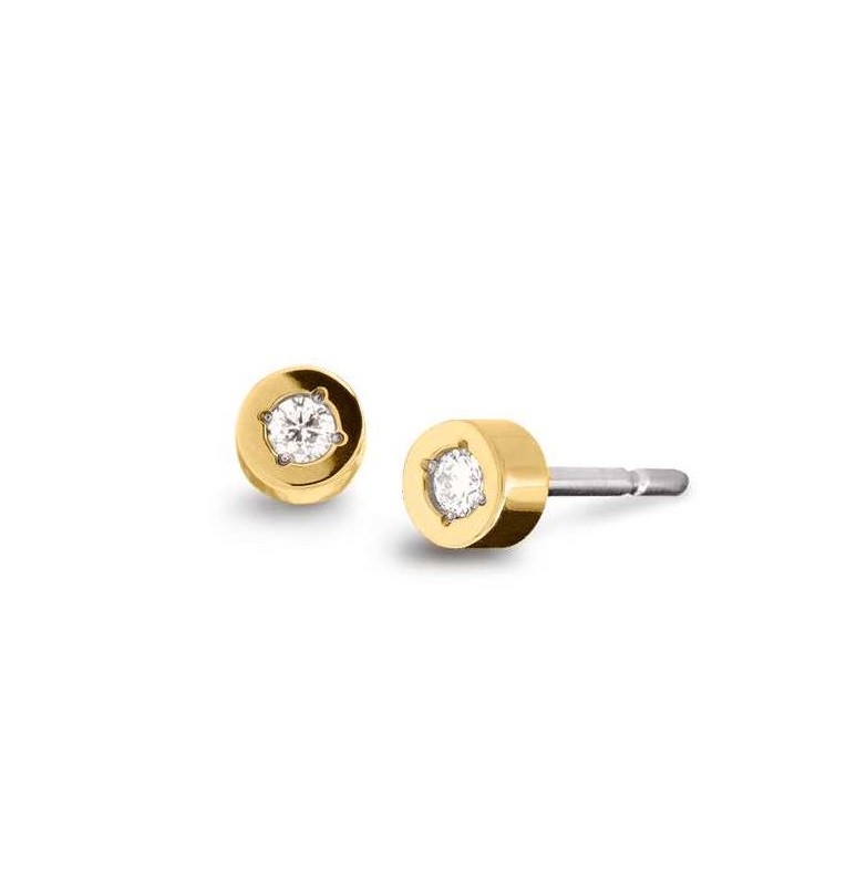 Boccia Brillant Ohrstecker 05083-04 Titan Gelbgold IP