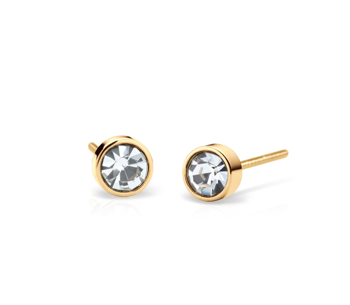 Bering Damen Ohrstecker Arctic Symphony 709-271-05 Edelstahl gelbgold IP