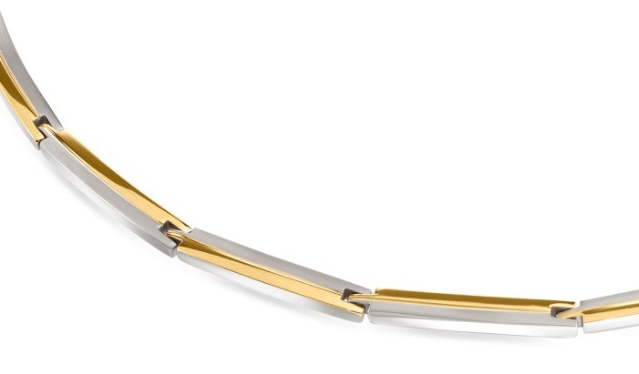 Boccia Damen Collier 08021-02 Titan teil-gelbgoldplattiert