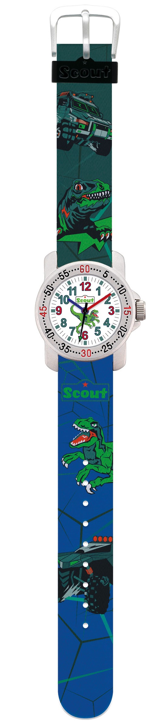 Scout Jungen Armbanduhr Action Boys 280376043 Dino Hunter