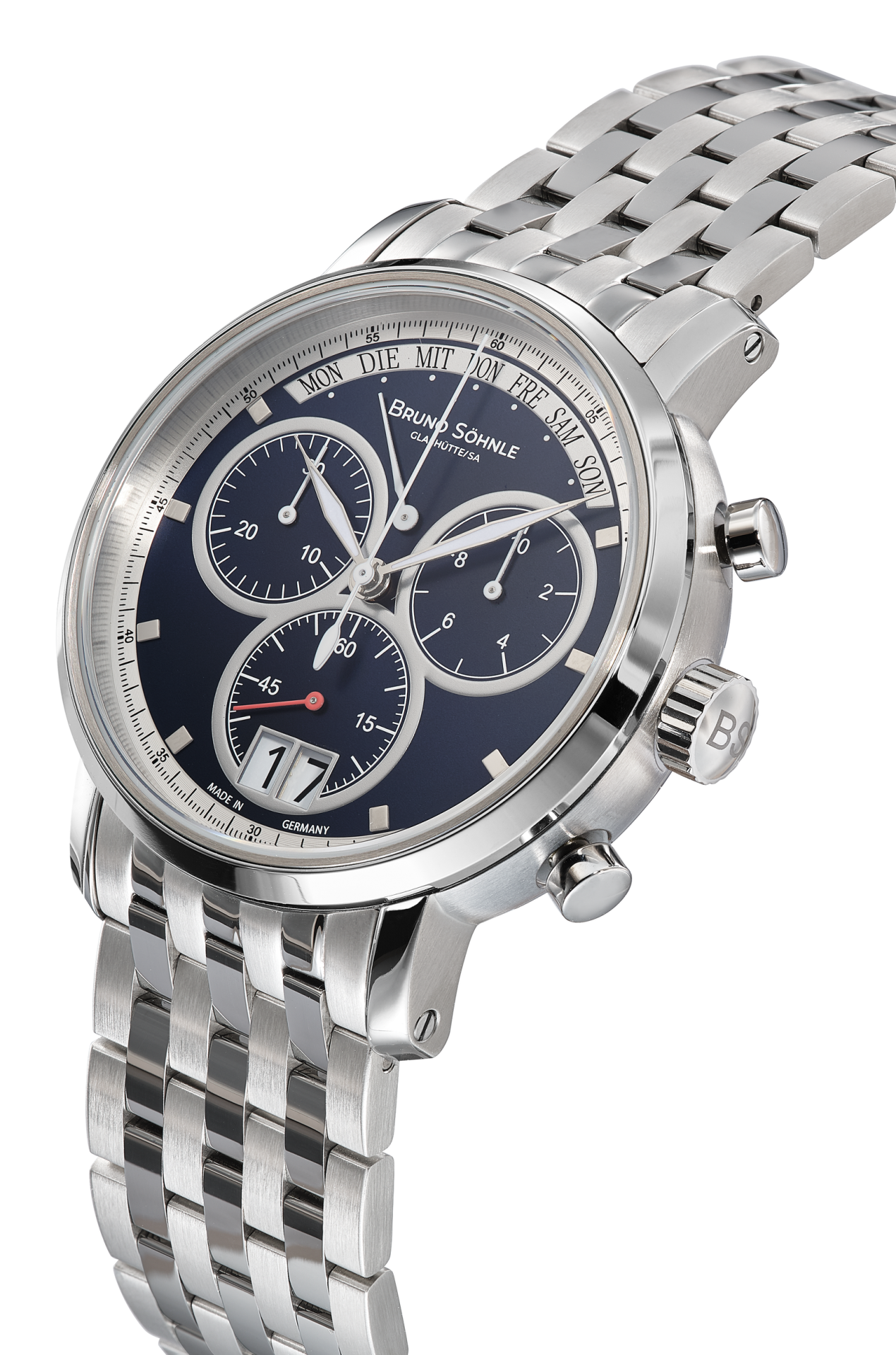 Bruno Söhnle Herren Armbanduhr 17-13143-342 Marcato Chronograph Edelstahl