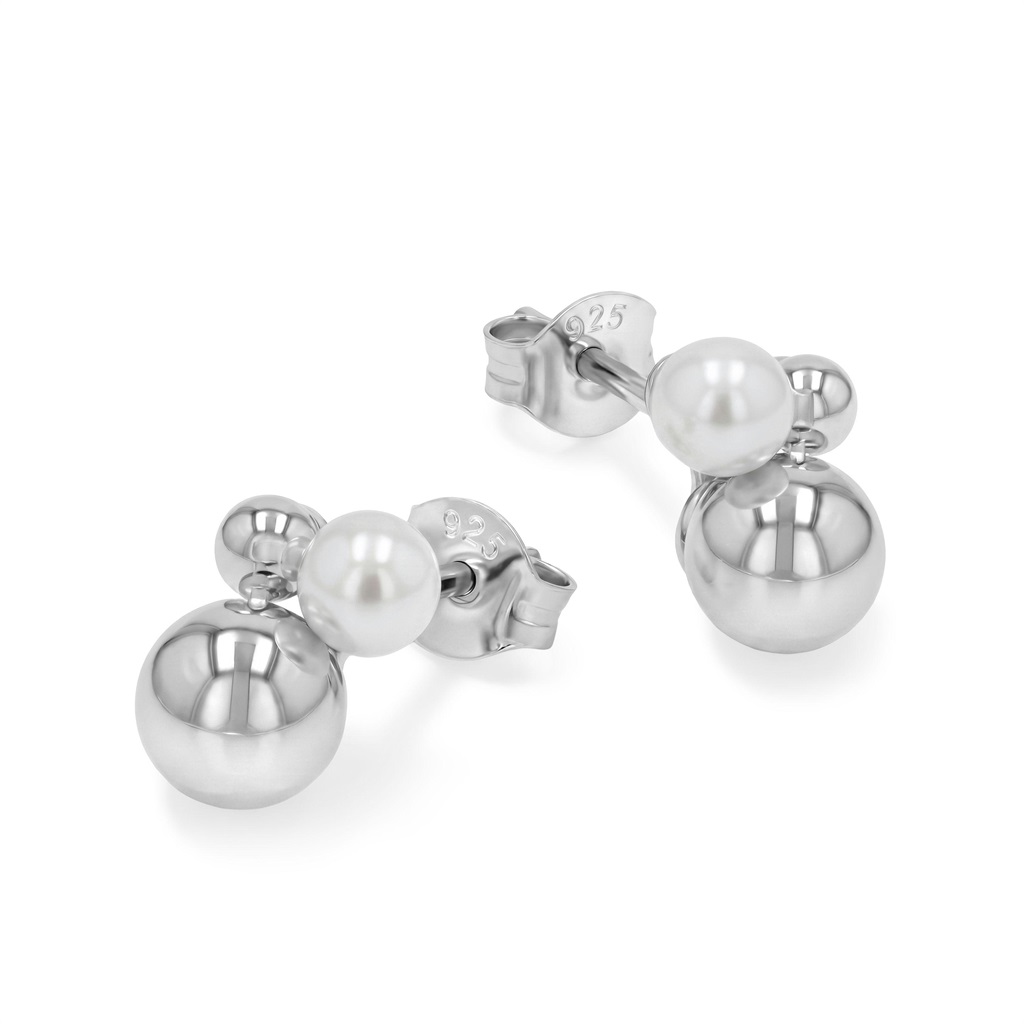Tom Tailor Damen Ohrstecker 2101812 Silber 925 mit Süßwasserzuchtperle