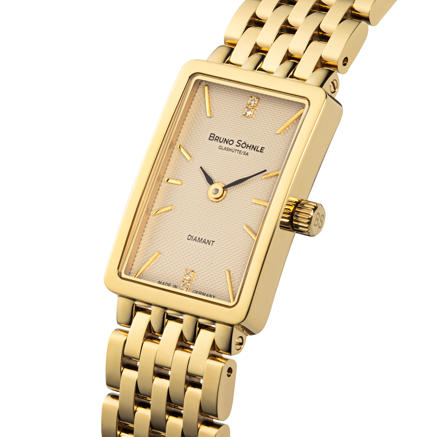 Bruno Söhnle Damen Armbanduhr La Traviata 17-13195-242 Edelstahl Gelbgold IP