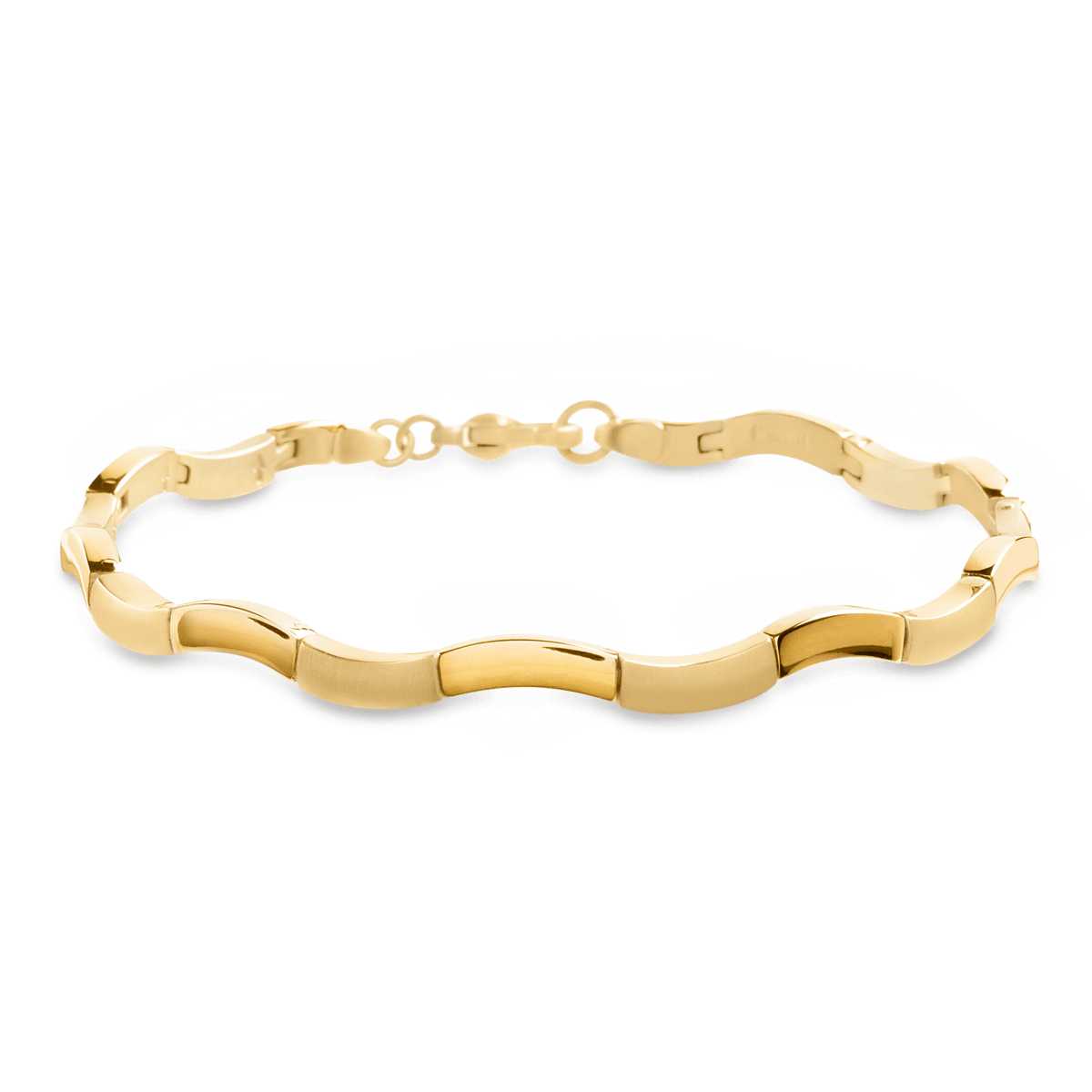 Boccia Damen Armband 0370-06 Titan Gelbgold plattiert