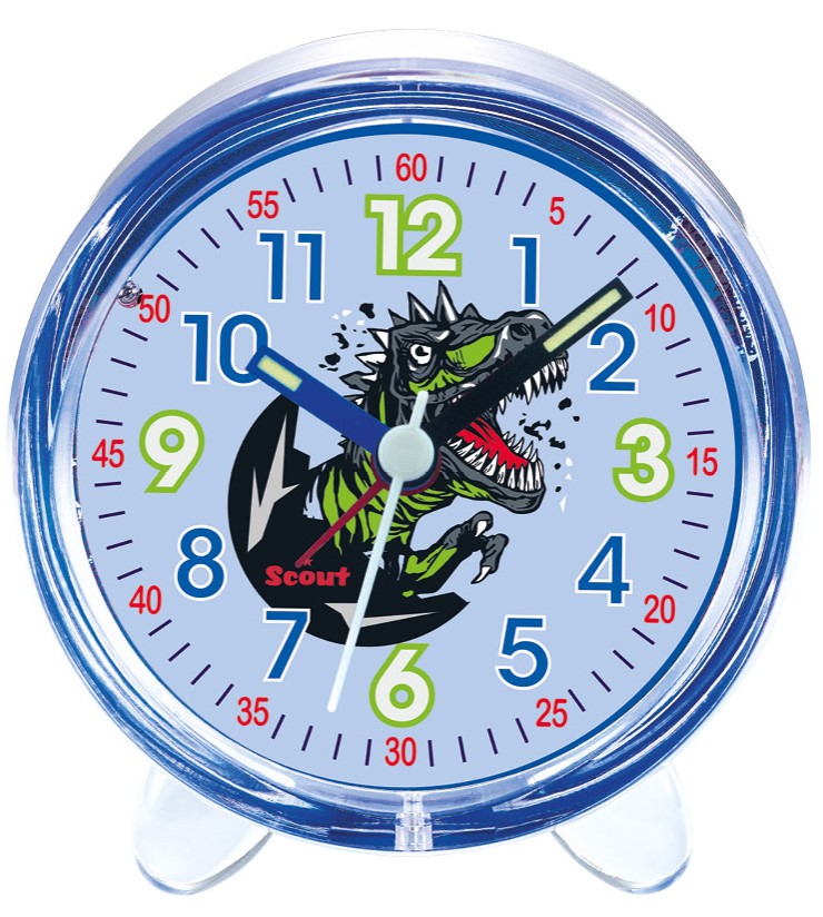 Scout Kinder Wecker 280001032 Favorit Black Dino