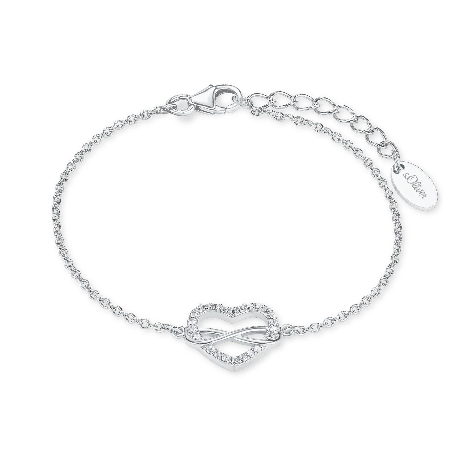 s.Oliver Armband 2020972 Herz Infinity Silber Zirkonia
