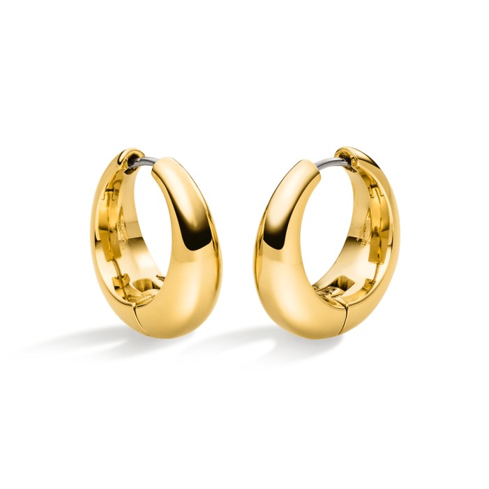 Boccia Damen Creolen 05096-02 Titan goldplattiert