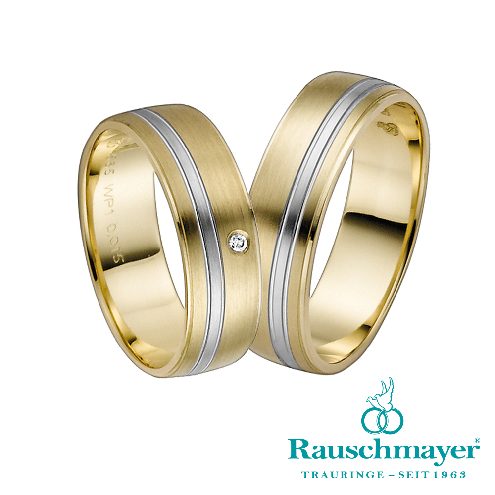 Eheringe Trauringe Rauschmayer Easy Pair 10-50839 11-50839 Gelbgold Weißgold