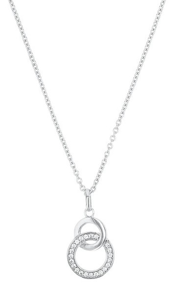 Tom Tailor Damen Halskette 2100575 mit Anhänger Silber 925 synth. Zirkonia