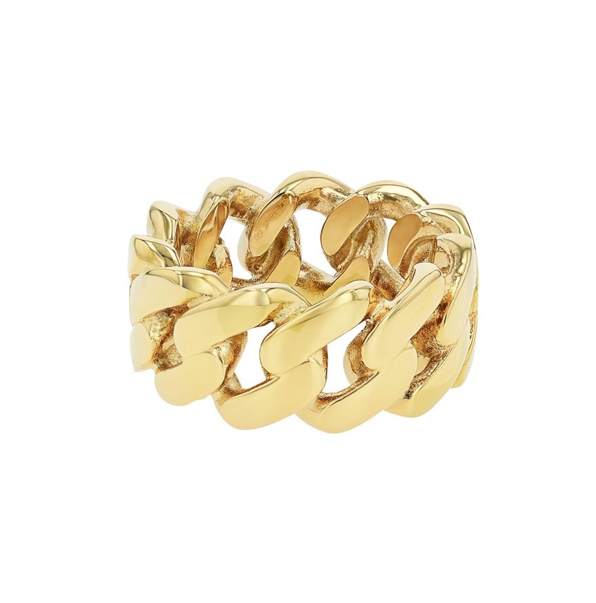 JOOP! Damen Ring Panzermuster 2040559 2040561 2040562 Edelstahl gelbgold IP synth. Zirkonia
