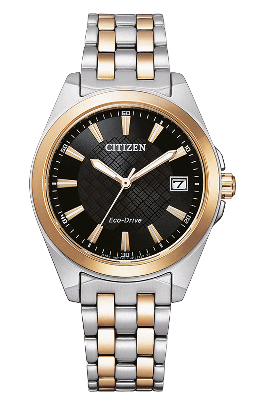 Citizen Damen Armbanduhr EO1213-85E Solar Eco Drive Edelstahl bicolor