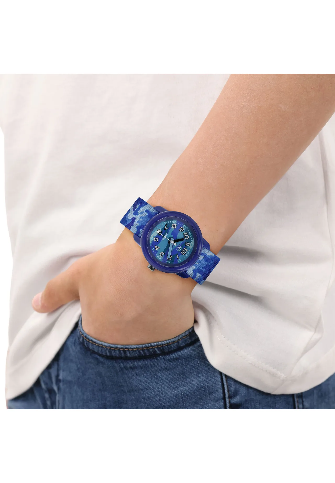 Tom Tailor Kinder Armbanduhr 2100712 Textilband Camouflage