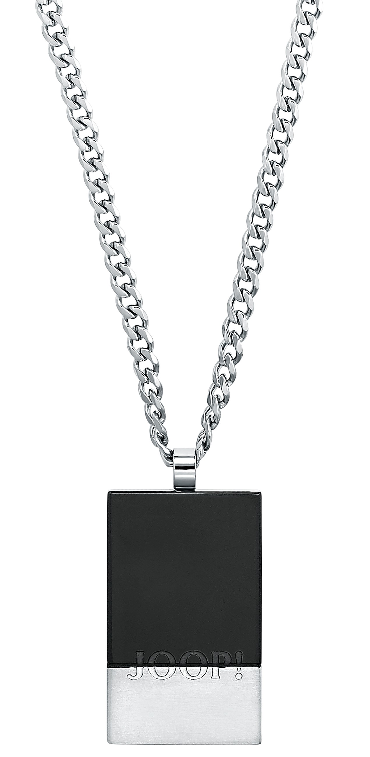 Joop! Herren Halskette 2032667 DogTag Anhänger Edelstahl schwarz IP