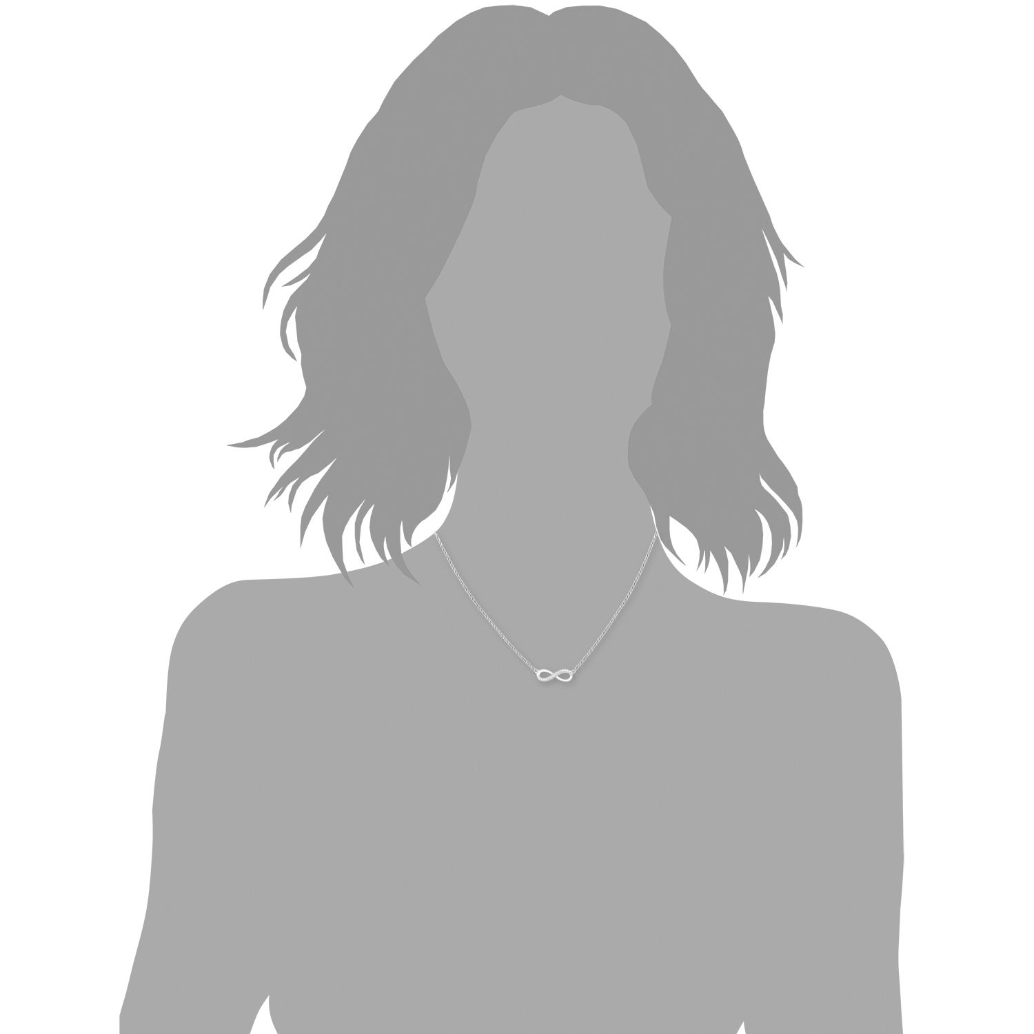 s.Oliver Damen Halskette 2012527 Infinity Silber Zirkonia