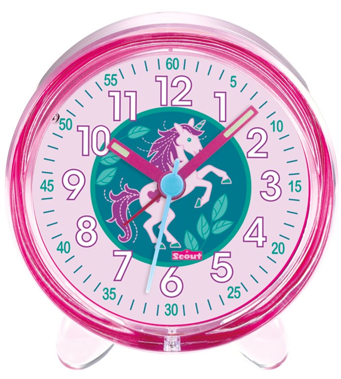 Scout Kinder Wecker 280001027 Favorit LILAC LEAVES Einhorn