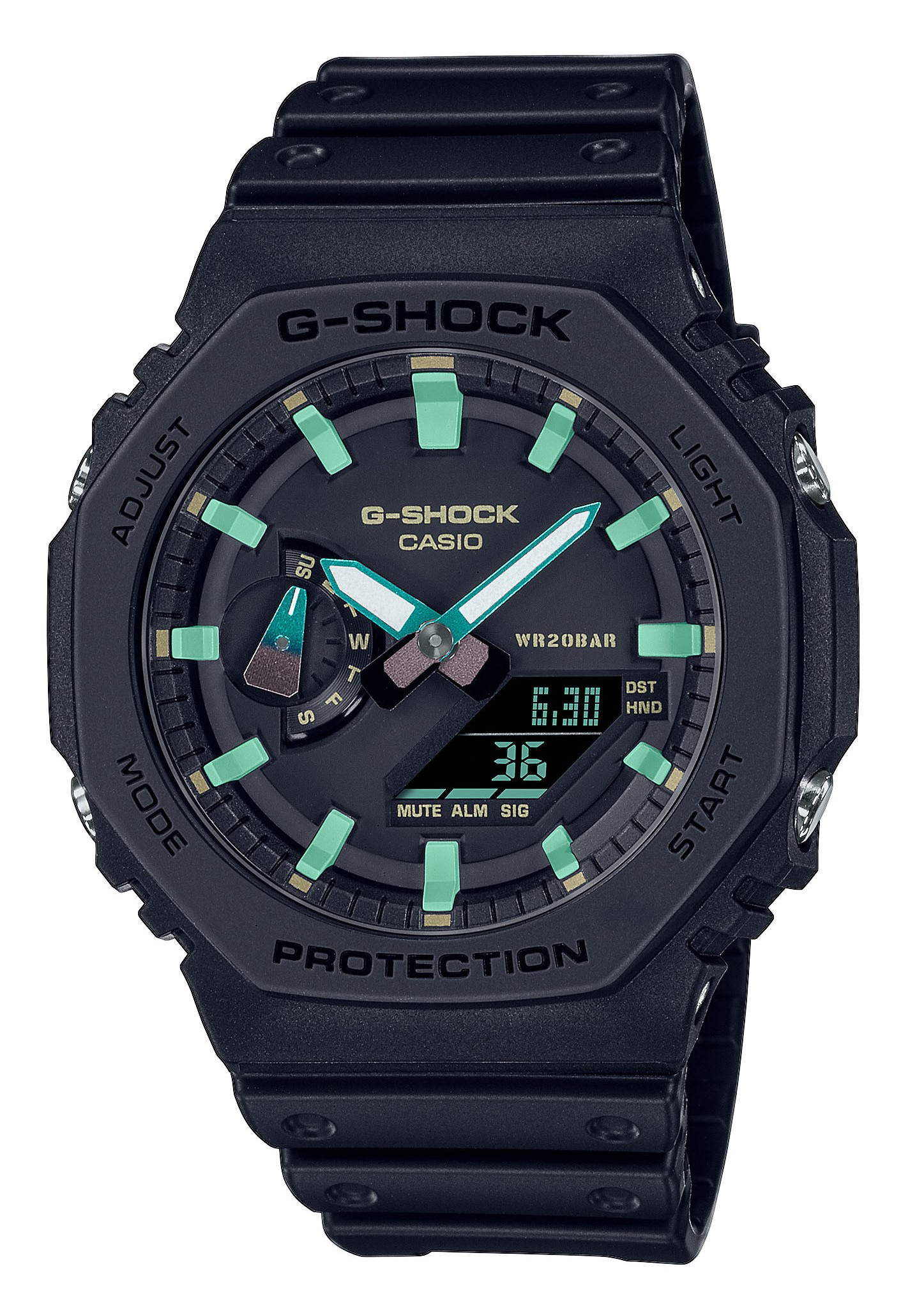 Casio Herren Armbanduhr G-Shock GA-2100RC-1AER analog digital