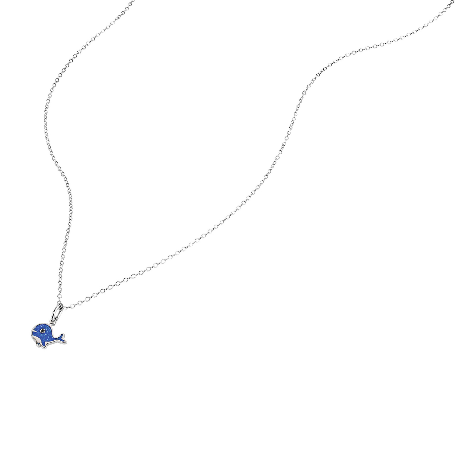 Lillifee Mädchen Halskette 2101020 mit Anhänger Wal blau Silber 925