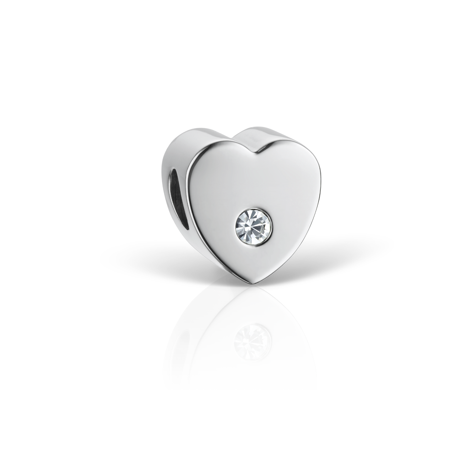 Bering Charm MyHeart-1 Arctic Symphony Edelstahl Kristallglas