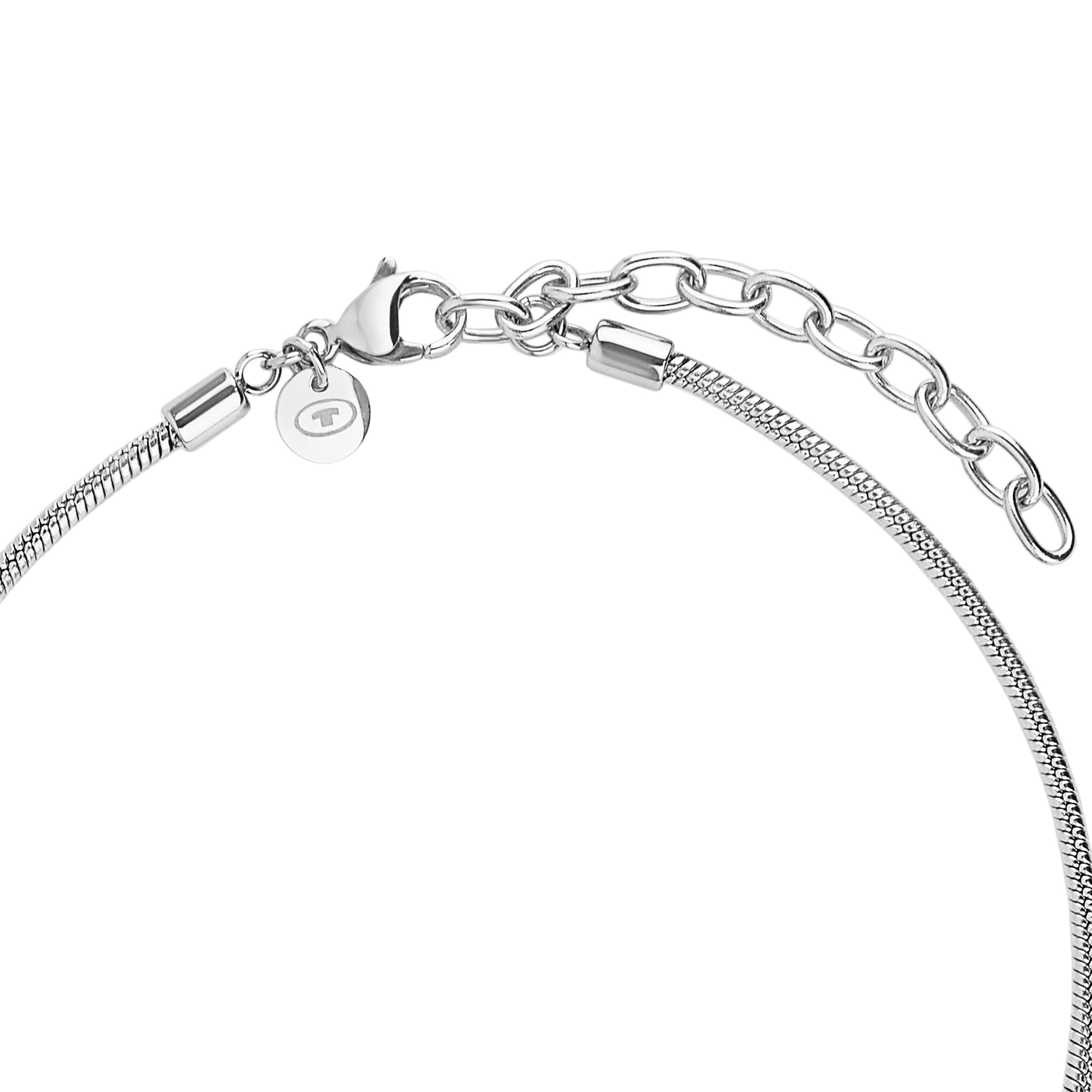 Tom Tailor Damen Halskette 2101288 Edelstahl Schlangengliederung mit Schmuck-Beads bicolor
