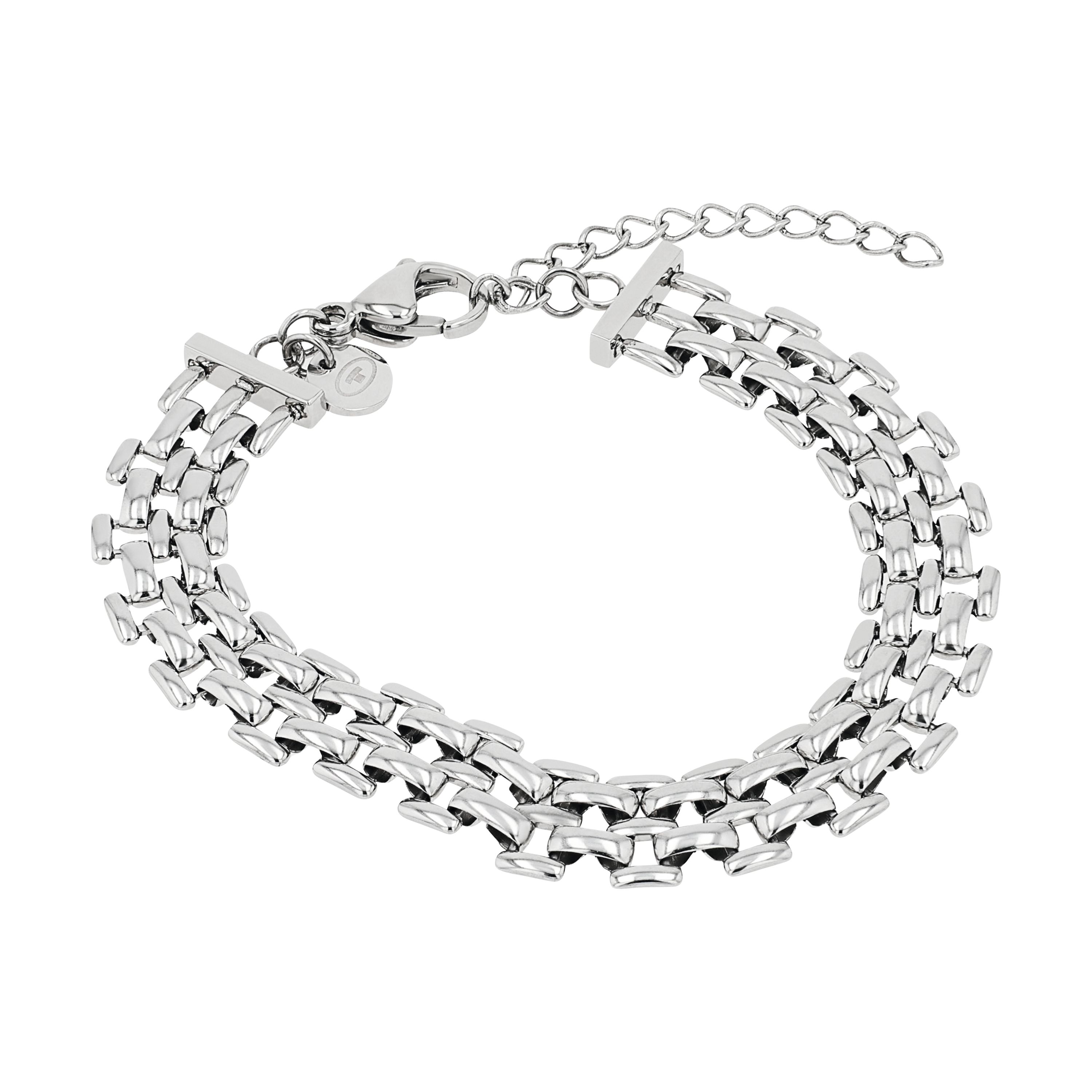 Tom Tailor Damen Armband 2101313 Edelstahl Fantasiegliederung