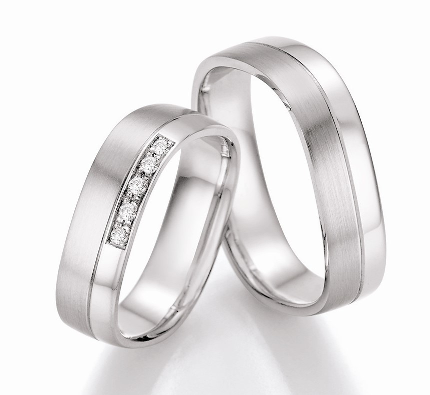 Eheringe Trauringe Honeymoon SOLID IV 66/42110 66/42120 Weißgold