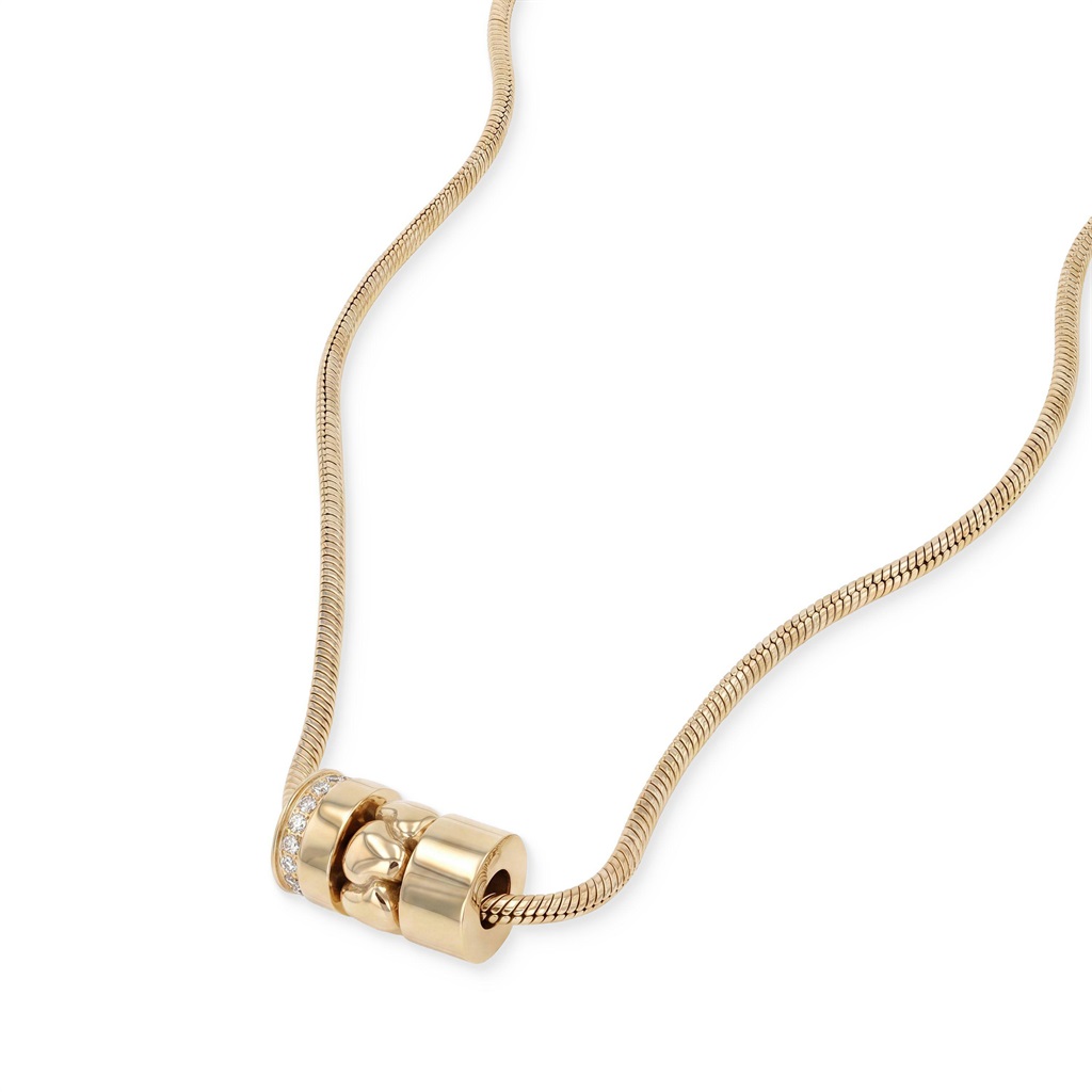 Tom Tailor Damen Halskette 2101825 Edelstahl Schlangengliederung mit Schmuck-Beads goldplattiert
