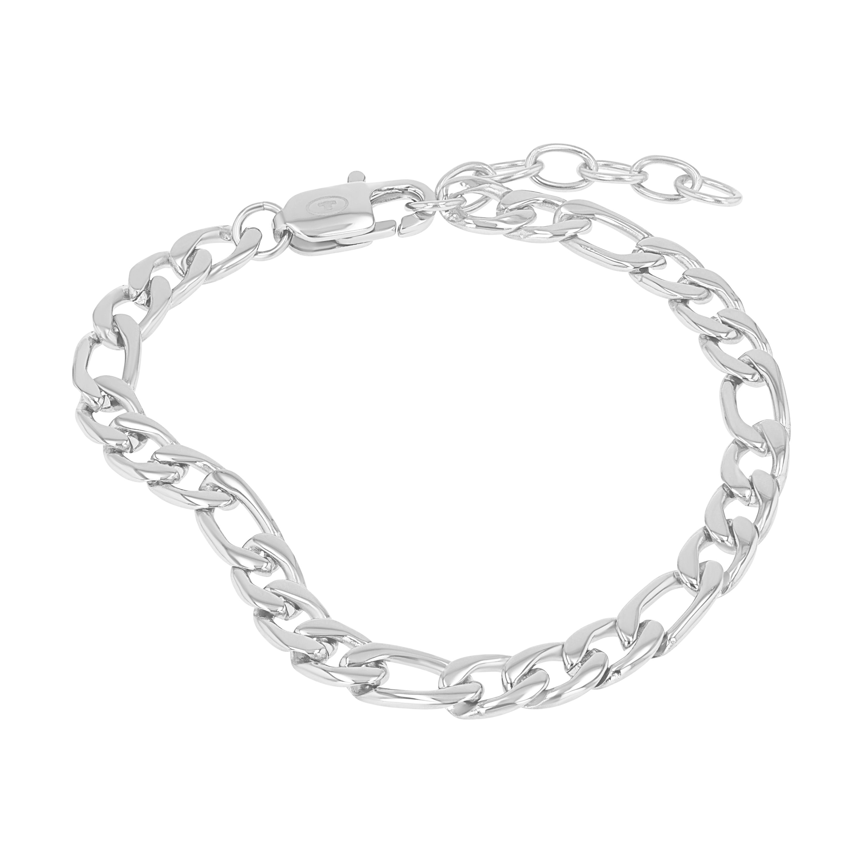 Tom Tailor Herren Armband 2101329 Figaro Edelstahl 
