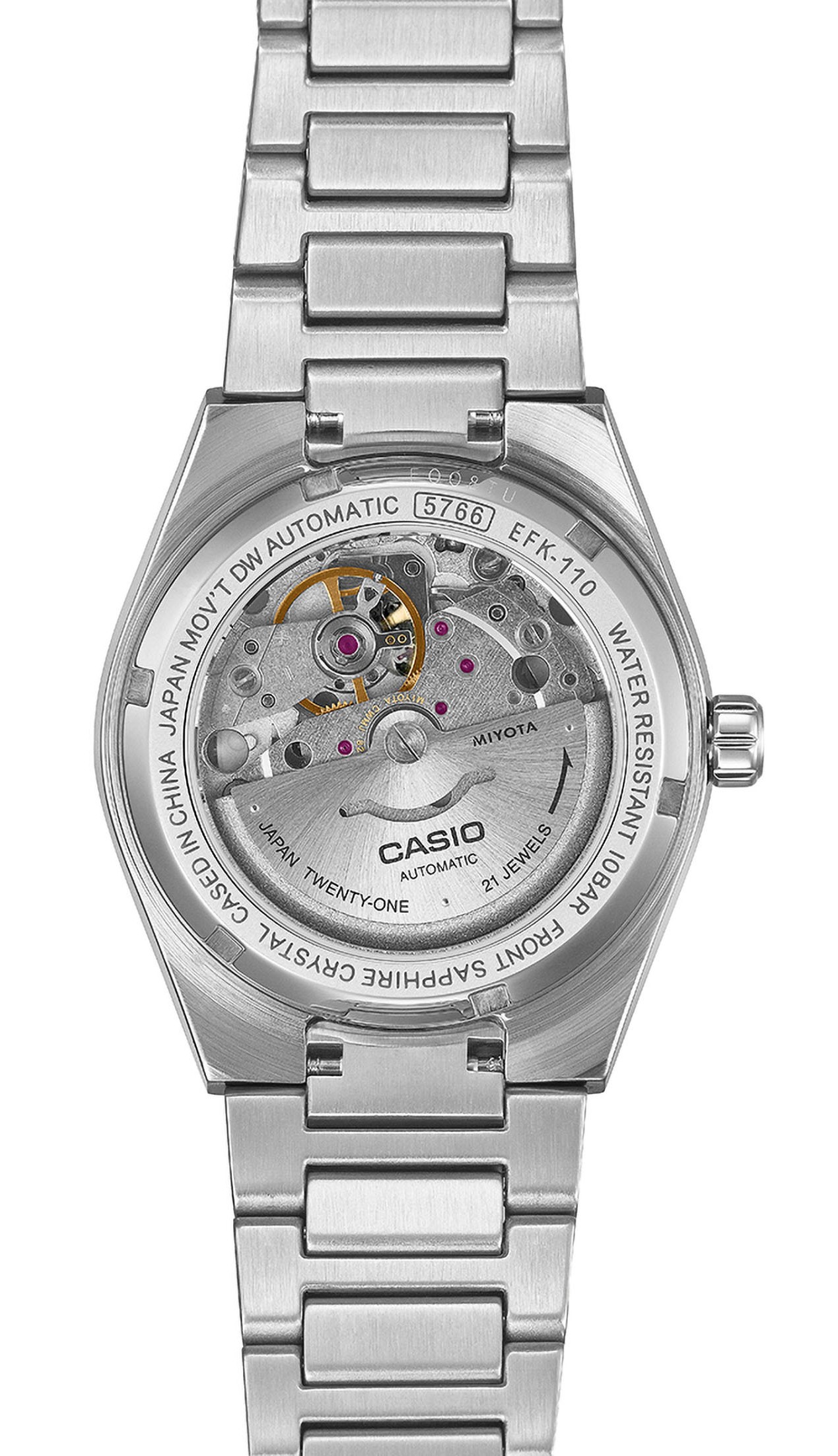 Casio  Herren Armbanduhr Edifice EFK-110D-1AER Automatik Edelstahl