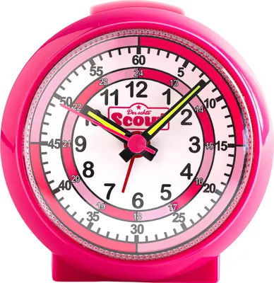 Scout Kinder Wecker 166000020 LearnTheTime rosa pink