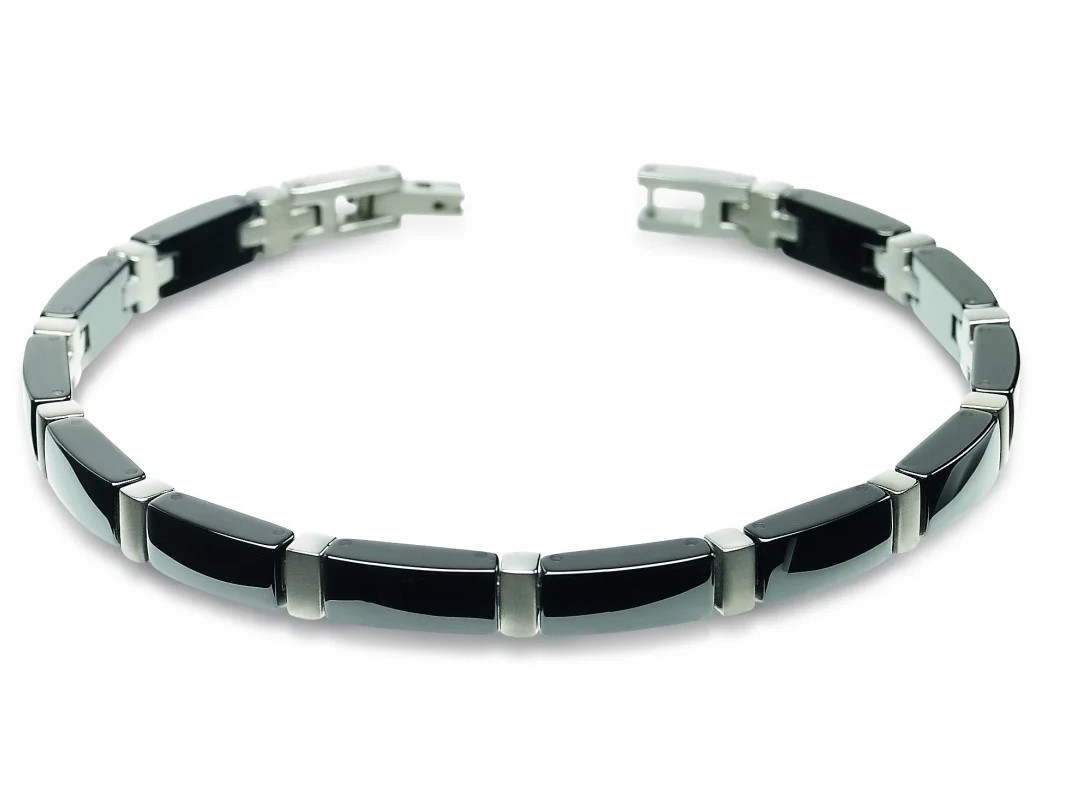 Boccia Damen Armband 0371-04 Titanium Ceramic schwarz