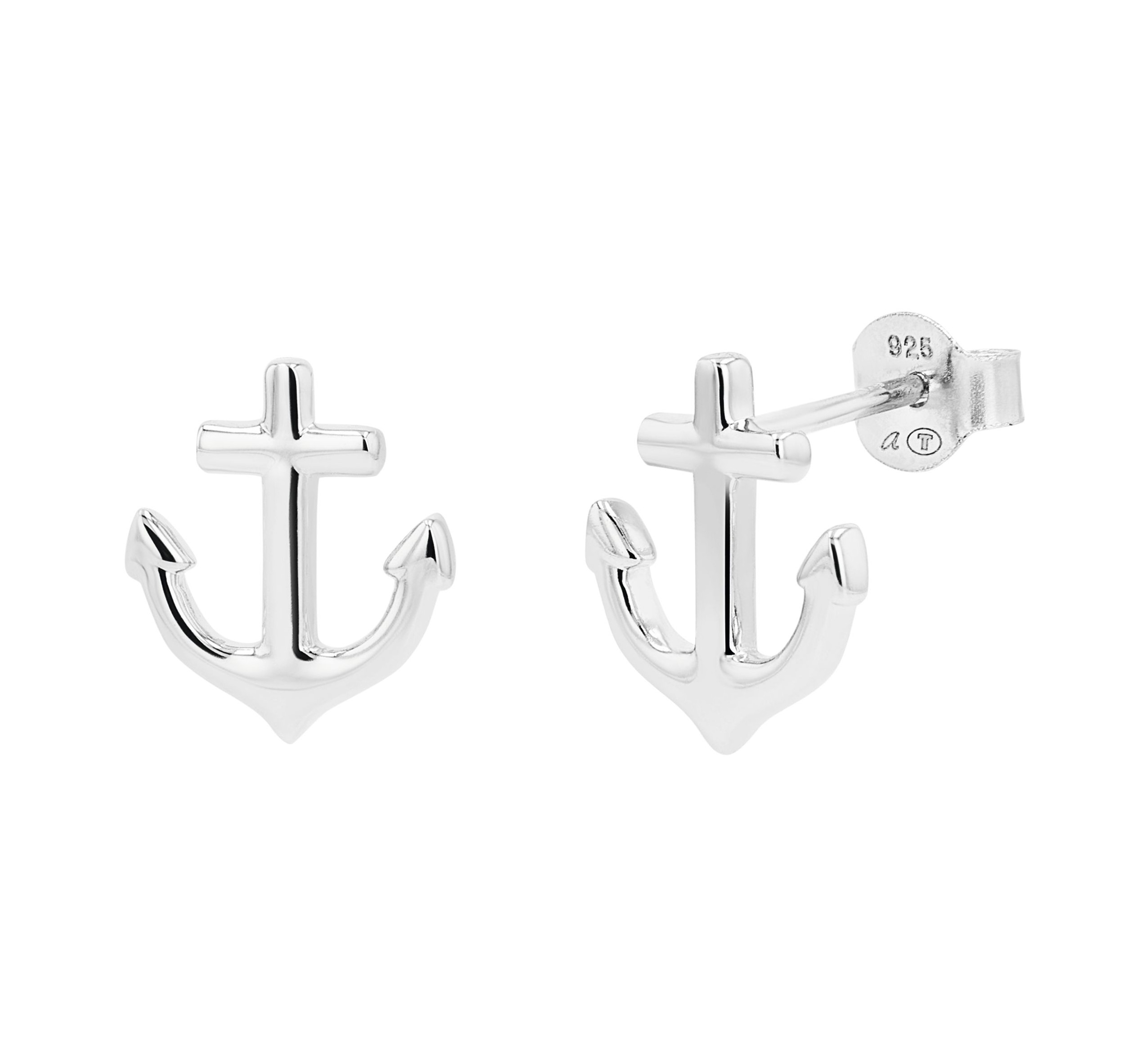 Tom Tailor Damen Ohrstecker 2101248 Silber 925 Anker-Motiv