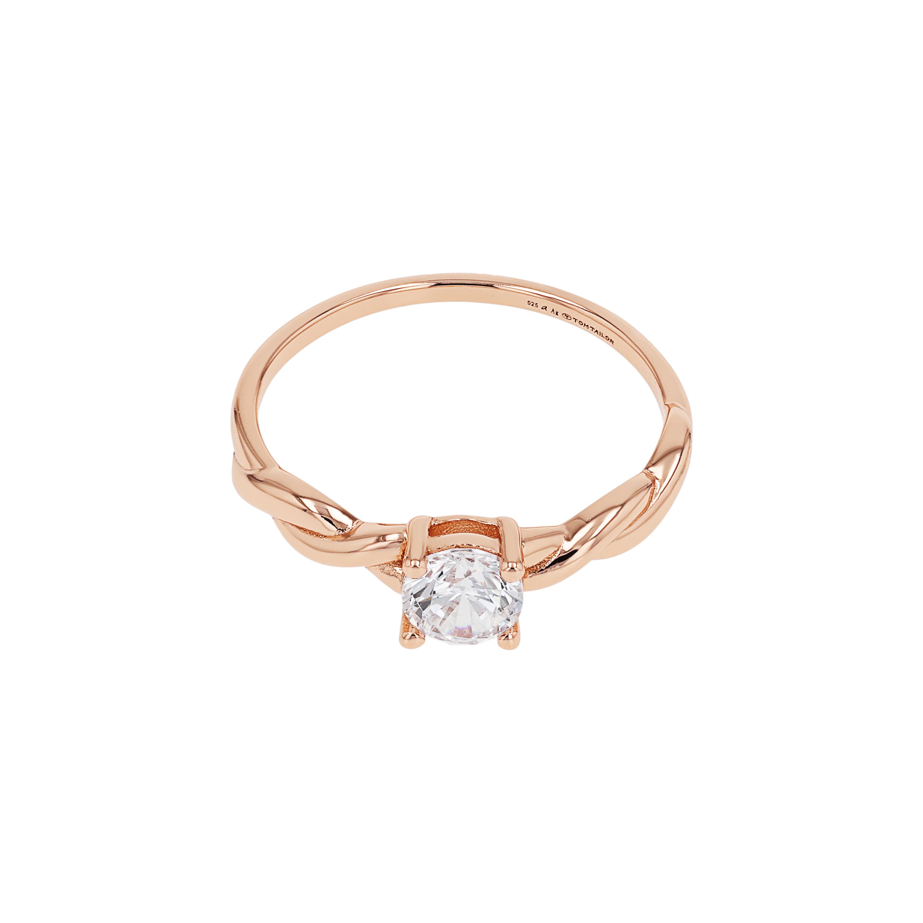Tom Tailor Damen Ring 2101314 2101315 2101316 2101317 Silber rosévergoldet mit  synth. Zirkonia