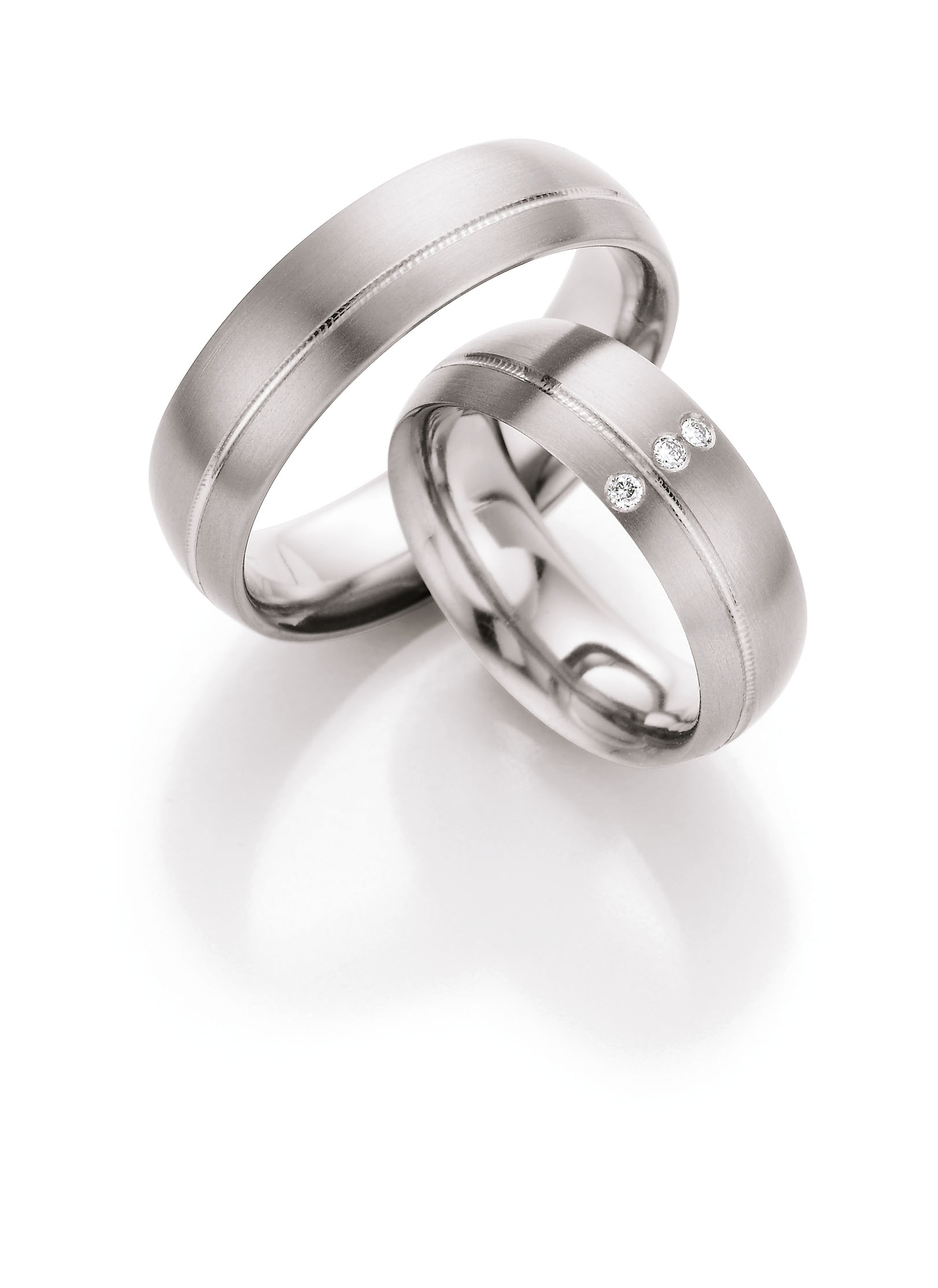 Eheringe Trauringe White Style Titan Brillant 77-07100 / 77-07100