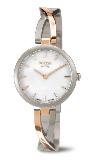 Boccia Damen Armbanduhr Dress 3239-02 Titan bicolor