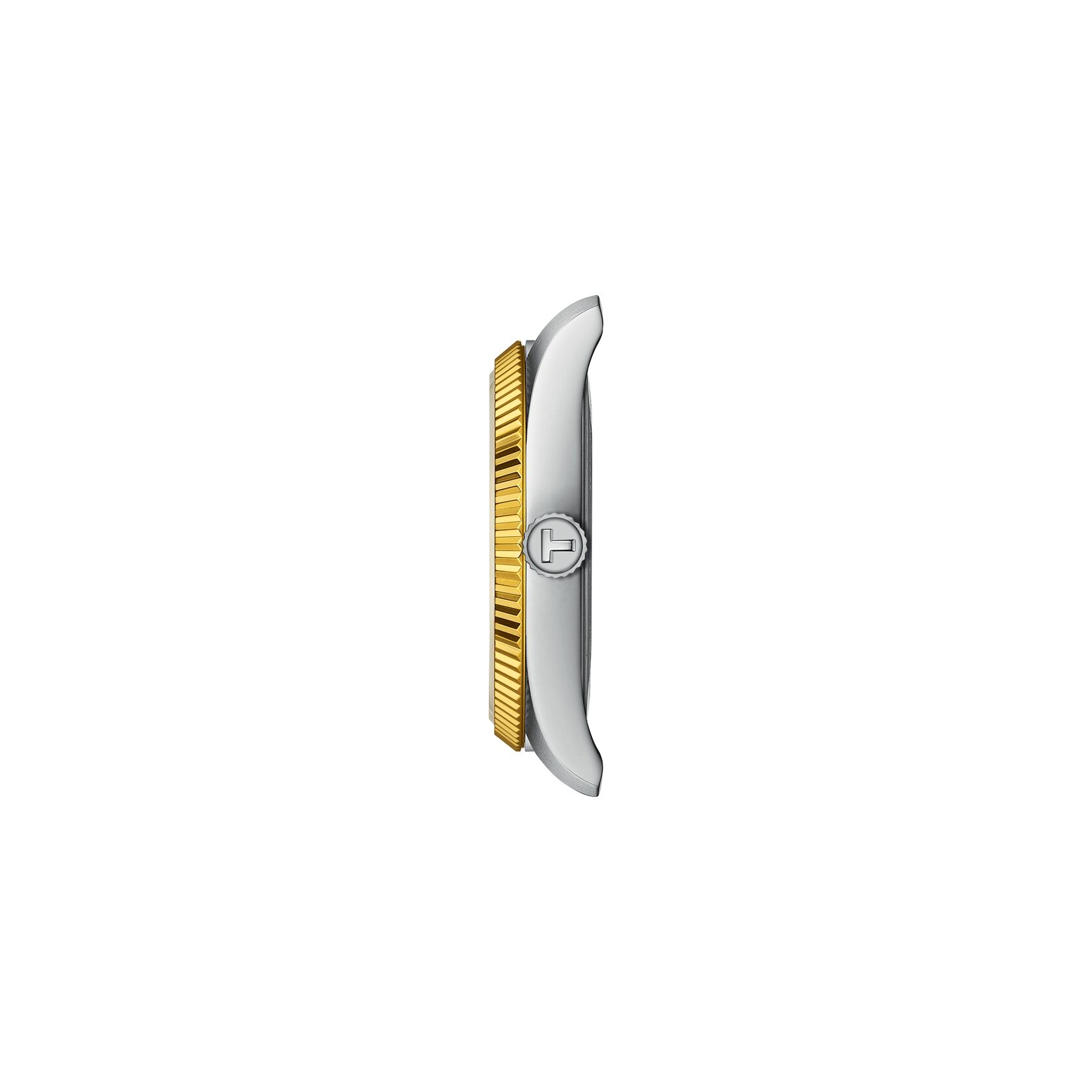 Tissot Damen Armbanduhr T156.210.22.031.00 Ballade 34 mm Edelstahl bicolor mit silberfarbigem Zifferblatt