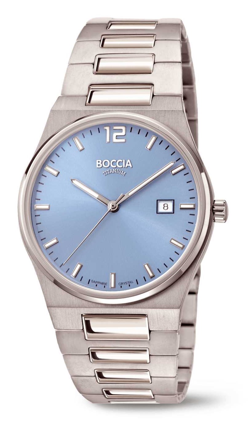 Boccia Herren Armbanduhr 3661-01 Classic Titan