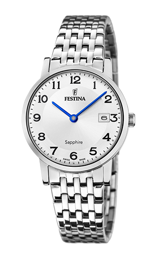 Festina Damen Armbanduhr  Swiss Made F20019/4 Edelstahl