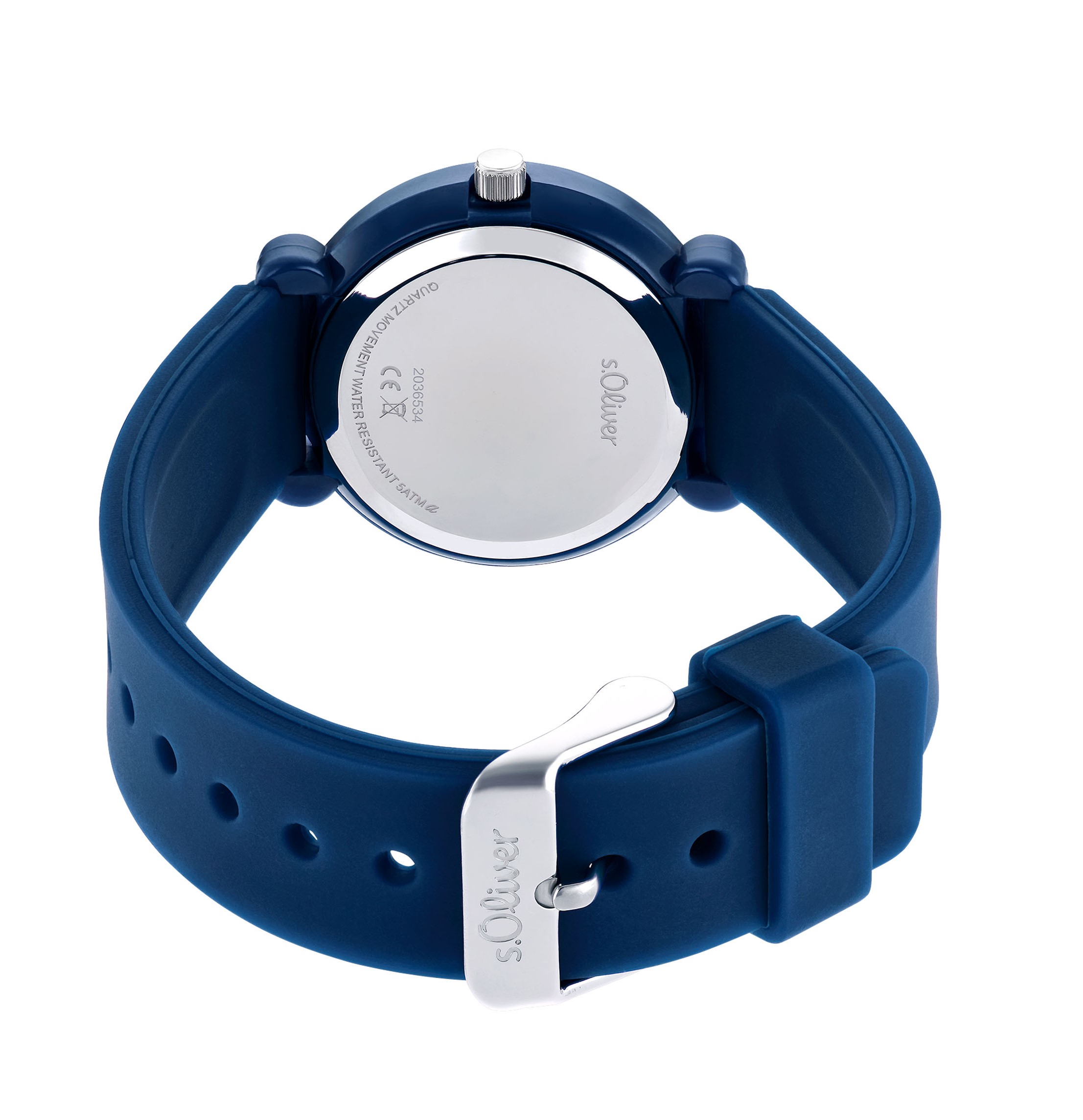 s.Oliver Kids Armbanduhr 2036534 Kunststoff Silikon blau
