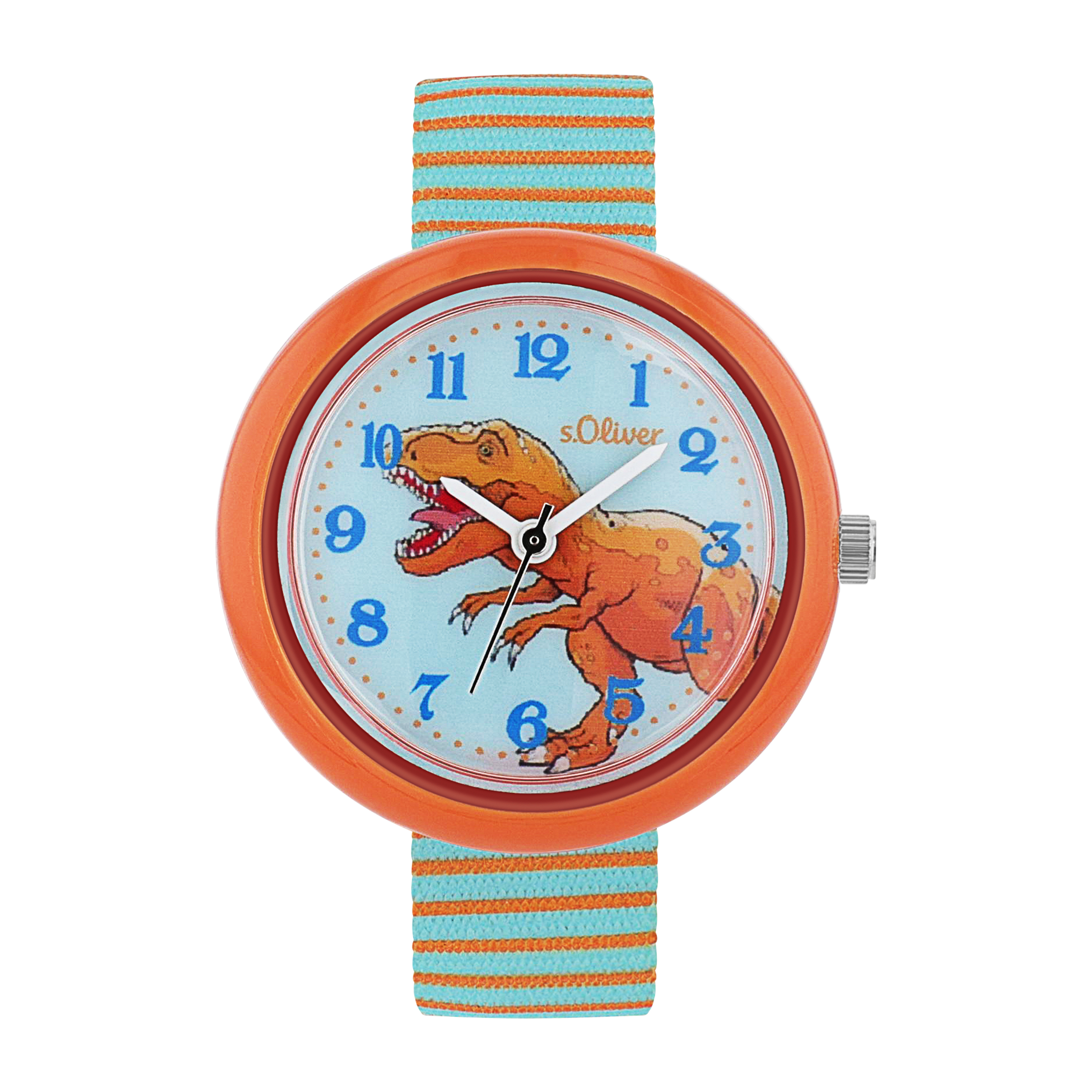 s.Oliver Kinder Armbanduhr 2038608 Dinomotiv Textilband